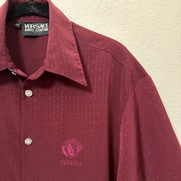 Vintage Versace Jeans Couture Embroidered Medusa Shirt - Picture 8 of 10